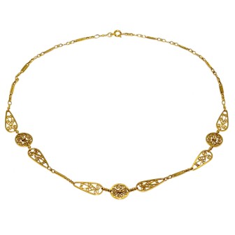 Bijoux anciens - Collier ancien en or jaune