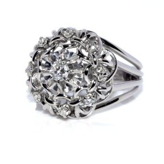 Bagues de fiançailles - Bague vintage diamants