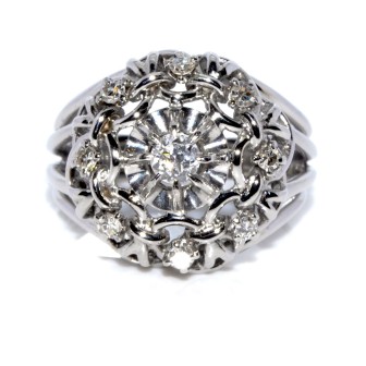 Bijoux anciens - Bague vintage diamants