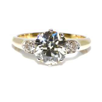 Bijoux Récents - Bague solitaire diamant 1,76 carat
