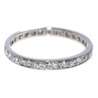 Bijoux récents - Alliance américaine diamants - Env. 1,00 carat
