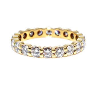 Bijoux Récents - Alliance américaine diamants - Env. 3,00 carats