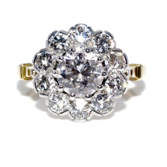 Bagues de fiançailles - Bague Pompadour diamants 