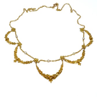Bijoux anciens - Collier draperie ancien