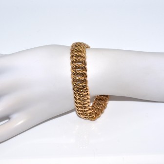 Bijoux anciens - Bracelet vintage maille américaine