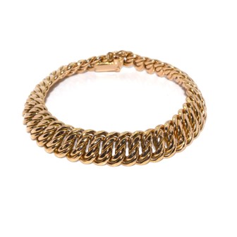 Bijoux anciens - Bracelet vintage maille américaine