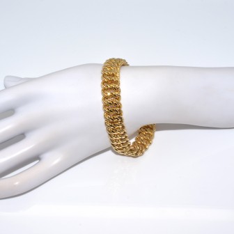 Bijoux anciens - Bracelet vintage maille américaine