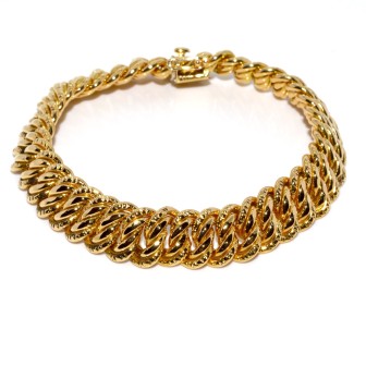 Bijoux anciens - Bracelet vintage maille américaine