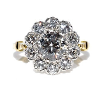 Bagues de fiançailles - Bague Pompadour diamants 
