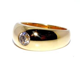 Bagues de fiançailles - Bague jonc diamant 