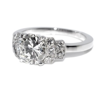 Bagues de fiançailles - Bague solitaire diamant 1,50 ct