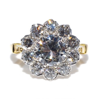 Bagues de fiançailles - Bague Pompadour diamants 