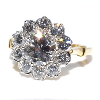 Bagues de fiançailles - Bague Pompadour diamants 