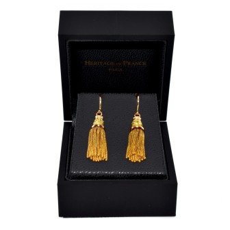 Bijoux anciens - Boucles d'oreilles pompons