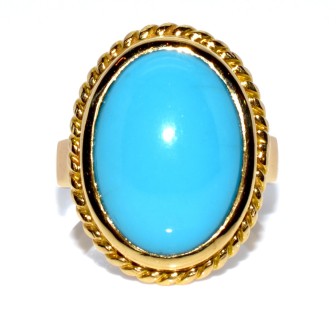 Bijoux Récents - Bague turquoise vintage