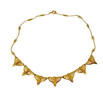 Bijoux anciens - Collier ancien en or jaune