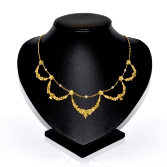 Bijoux anciens - Collier draperie ancien