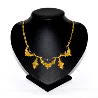 Bijoux anciens - Collier draperie ancien