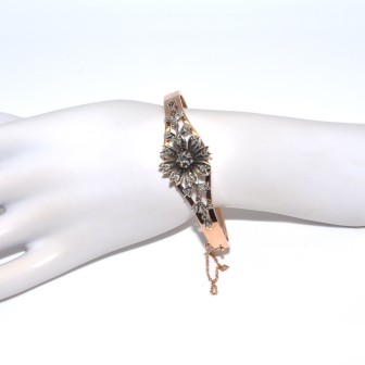 Bijoux anciens - Bracelet jonc Napoléon III 