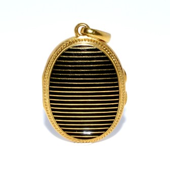 Bijoux anciens - Pendentif porte photo Napoléon III