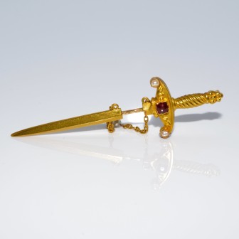 Bijoux anciens - Broche epée 