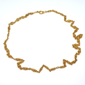 Bijoux anciens - Collier vintage en or jaune 