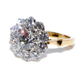 Bagues de fiançailles - Bague Pompadour diamants 