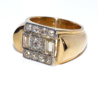 Bijoux anciens - Bague Tank 