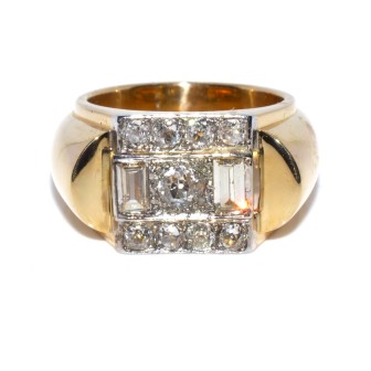 Bijoux anciens - Bague Tank 