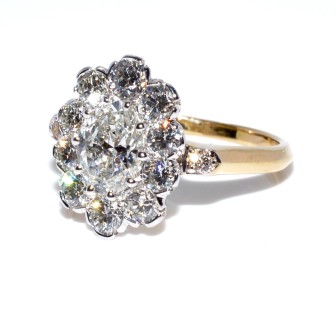 Bagues de fiançailles - Bague Pompadour diamants 