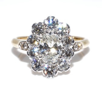 Bagues de fiançailles - Bague Pompadour diamants 