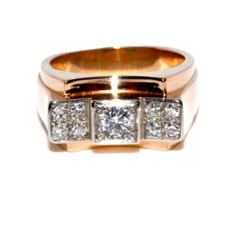 Bijoux anciens - Bague Tank 