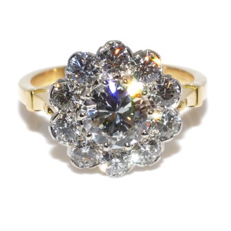 Bagues de fiançailles - Bague Pompadour diamants 