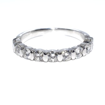 Bagues de fiançailles - Demi-alliance diamants taille brilliant