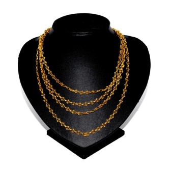 Bijoux anciens - Long sautoir ancien en or jaune