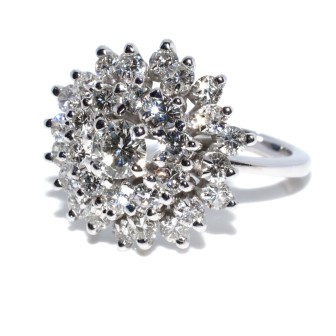 Bijoux anciens - Bague vintage diamants
