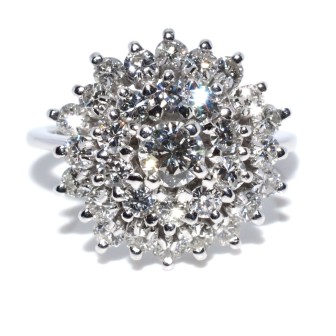 Bijoux anciens - Bague vintage diamants