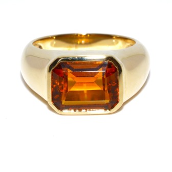 Bijoux anciens - Bague citrine vintage