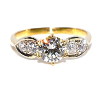 Bijoux Récents - Bague solitaire diamant 