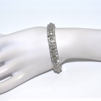 Bijoux anciens - Bracelet vintage en diamants 