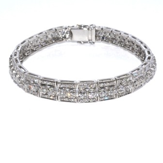 Bijoux anciens - Bracelet vintage en diamants 