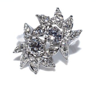 Bagues de fiançailles - Bague toi et moi diamants