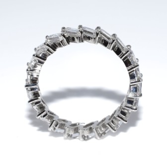 Bagues de fiançailles - Alliance diamants baguettes