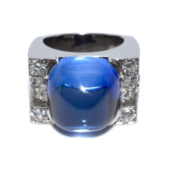 Bagues de fiançailles - Bague art déco diamants