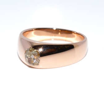 Bagues de fiançailles - Bague jonc diamant 