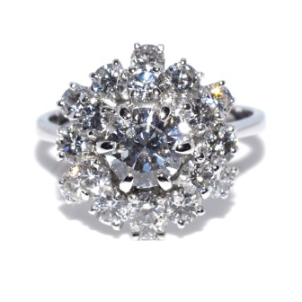 Bijoux anciens - Bague vintage diamants