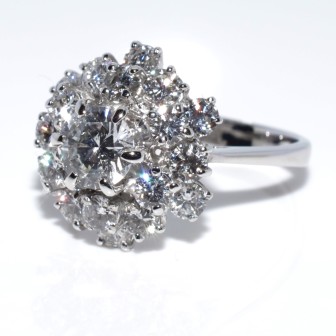Bijoux anciens - Bague vintage diamants
