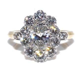 Bagues de fiançailles - Bague Pompadour diamants 