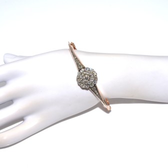 Bijoux anciens - Bracelet jonc Napoléon III 