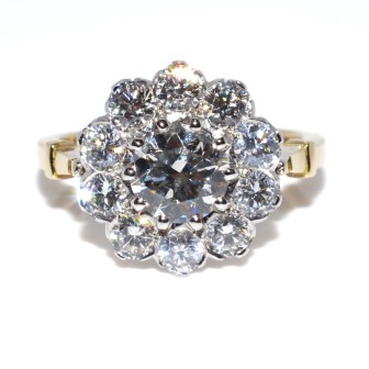 Bagues de fiançailles - Bague Pompadour diamants 